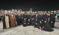 دختران نخبه همکاران وزارت جهادکشاورزی به پابوس امام هشتم رفتند