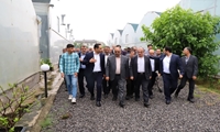 بازدید وزیر جهاد کشاورزی از مجتمع  گلخانه ای روستا دارکلا شهرستان نور بخش چمستان در سفر هیت دولت به استان مازندران
