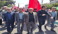 حضور معاون وزیر همگام با مردم در آیین تشییع پیکر مطهر رهبر شهید 