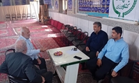 برپایی میز خدمت مدیریت جهاد کشاورزی خرم‌دره در مصلای نماز جمعه