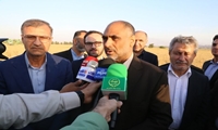 حضور وزیر جهادکشاورزی در آیین برداشت گندم کشاورزان و روستاییان لاور بخش فین شهرستان بندرعباس