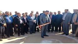 کلنگ‌زنی استخر آبیاری تحت فشار در شهرستان جرقویه با هدف مهار آب‌های سطحی و توسعه آبیاری نوین