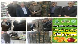 عرضه میوه تنظیم بازار برای شب یلدا در روستابازار شهر کرمانشاه و سایر روستا بازارها