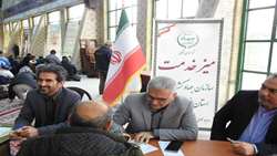 برگزاری میز خدمت سازمان جهاد کشاورزی خراسان شمالی و دستگاه‌های تابعه به مناسبت گرامیداشت دهه بصیرت