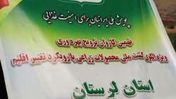 برگزاری نهمین کاروان ترویج بهره‌وری الگوی کشت با رویکرد تغییر اقلیم در لرستان