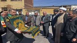 تجلیل از خانواده دامدار شهید در شهر خسروشاه با حضور کاروان زیر سایه خورشید