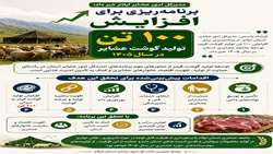 برنامه ریزی برای افزایش تولید ۱۰۰ تن گوشت عشایر در سال ۱۴۰۵ 