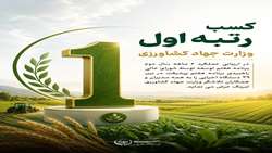 وزارت جهاد کشاورزی در صدر ارزیابی عملکرد نیمه سال دوم برنامه هفتم پیشرفت