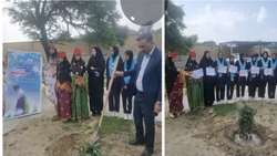 پویش درختکاری به مناسبت دهه فجر در شهرستان سیریک برگزار شد