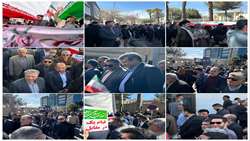 حضور پرشور رئیس و کارکنان سازمان جهاد کشاورزی سیستان و بلوچستان در راهپیمایی ۲۲ بهمن