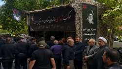 تعاون روستایی با برپایی موکب شهدای سازمان، از عزاداران مراسم تشییع رهبر شهید انقلاب پذیرایی کرد
