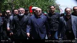 حضور وزیر جهاد کشاورزی در آیین تشیع رهبر شهید انقلاب اسلامی