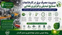 مدیریت مصرف برق در کارخانجات صنایع تبدیلی