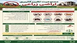 ممنوعیت تغییر کاربری اراضی کشاورزی 