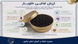  ارزش غذایی خاویار