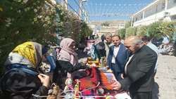 نمایشگاه عرضه محصولات مشاغل خانگی در شهر ایلام