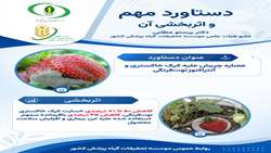 اینفوگرافی/ دستاورد اثربخش عصاره چریش علیه کپک خاکستری و آنتراکنوز توت فرنگی