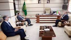 دیدار رئیس پلیس بین الملل اینترپل با رییس سازمان جهاد کشاورزی استان قزوین