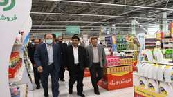 بازدید استاندار آذربایجان شرقی از فرآیند توزیع کالاهای اساسی در سطح شهر تبریز