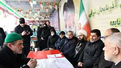 خدمت‌رسانی سازمان جهاد کشاورزی استان آذربایجان شرقی  به مردم در راهپیمایی 22 بهمن تبریز