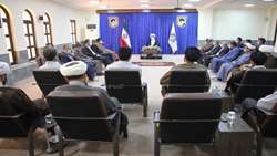 دیدار رئیس سازمان جهاد کشاورزی استان، مدیران ستادی و مجموعه های تابعه در هفته جهاد کشاورزی با حضرت آیت الله صفائی بوشهری
