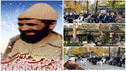 مراسم بزرگداشت شهید سنگرساز بی سنگر حجت ملاآقایی در گلزار شهدای تهران برگزار شد